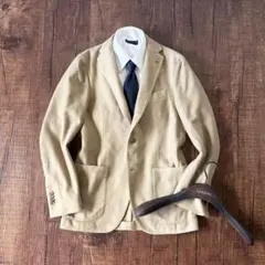 美品>LARDINI シルク100% 春夏 ホワイト ジャケット サイズ42 - メルカリ