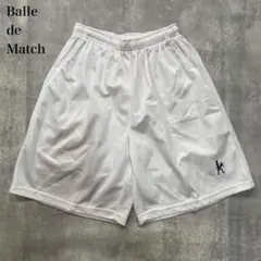 バルデマッチ【M】ハーフパンツ ショート メッシュショーツ 刺繍ロゴ テニス