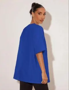 SHEIN ブルー 半袖 Tシャツ トップス シーイン