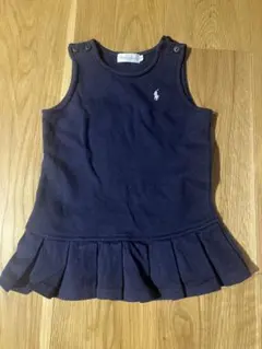 Ralph Lauren ネイビー フリルワンピース 80