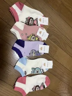 【美品】カラフルキャラクターキッズ靴下セット 8-12