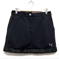 M 極美品　プーマゴルフ　インナー付スカート　ブラック　黒　秋冬春　PUMA