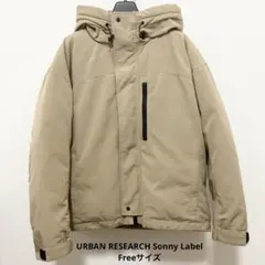 アーバンリサーチサニーレーベル　フーディーダウンジャケット ベージュ
