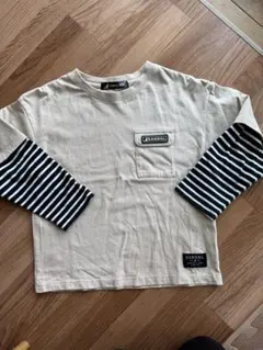 KANGOL 長袖カットソー ベージュ/ストライプ