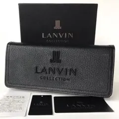 【新品】ランバンコレクション ルルヴェパース 長財布 ブラック フラップ
