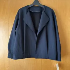 ノーカラージャケット ネイビーのサムネイル