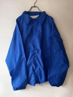 さ*ー様 No.6011 ナイロンコーチジャケット青L古着
