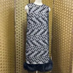 151-91/古着/ワンピース/ノースリーブ/サイズ36/フォックスファー