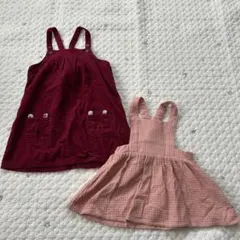 【7317】80cm プティマイン　カーターズ　ジャンパースカート　ワンピ