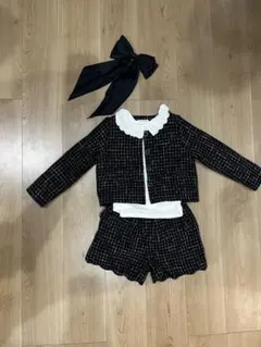 キッズ スーツ・ブレザー 100cm 黒・白