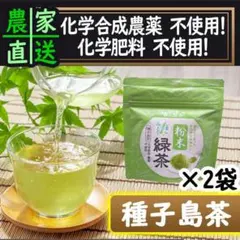【種子島茶】島のみどり粉末緑茶2袋セット｜田上製茶のサムネイル