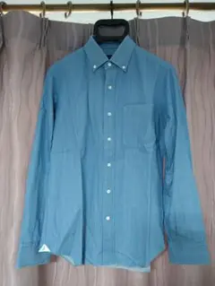 【中古美品】高級ARTISAN ボタンダウンシャツ 水色 Sサイズ