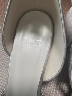 AIMER シルバーポインテッドトゥハイヒール