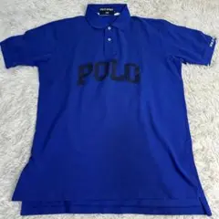 美品 Polo Sport ポロシャツ 青色 POLOロゴ L