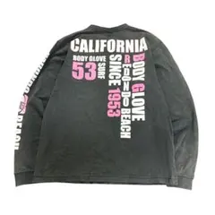 ロングスリーブTシャツ　ダメージ　フェード　Y2K 古着　8Bb