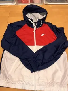 Nike ナイロンジャケット M 赤/青/白