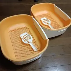 花王 ニャンとも清潔トイレ すいすいコンパクト アイボリー＆オレンジ 子猫のサムネイル