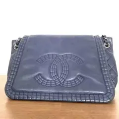 シャネル ダブルチェーン ショルダーバッグ　デカココ