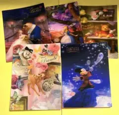 ディズニー　3Dポストカード5枚セット
