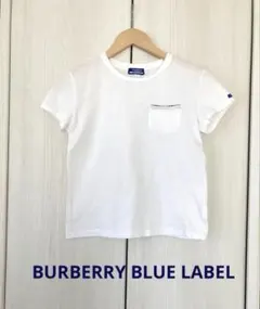 バーバリー　ブルーレーベル Tシャツ 白　ノバチェック　チェック　M