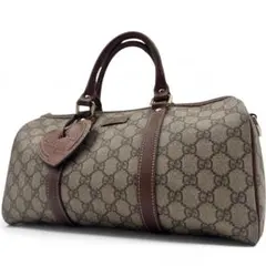 極美品】GUCCI ミニボストンバッグ GGスプリーム ロゴ金具