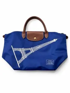 LONGCHAMP ル・プリアージュ エッフェル塔 トートバッグ ブルー