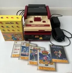 ファミコン本体、ディスクシステム、ソフト6本