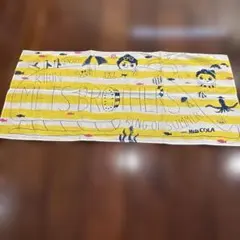 イエローとホワイトのストライプ生地