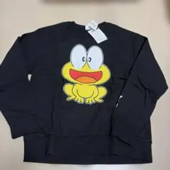 ⑫メンズM、新品☆ど根性ガエル、ぴょん吉☆長袖トレーナー、裏起毛