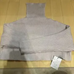 リブ編みハイネックセーター Fサイズ GRL