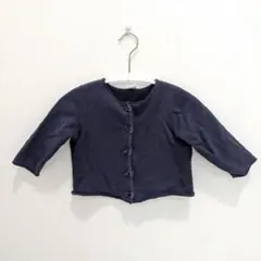 プチバトー　トレーナー生地　カーディガン　18m/81cm