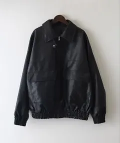 SpRay ヴィンテージレザーブルゾン ブラック