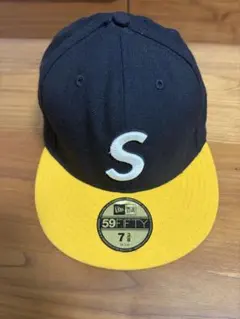 Supreme New Era キャップ ネイビー 7 1/4 - メルカリ
