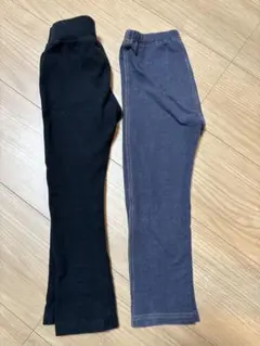 キッズ パンツ 2枚セット ブラック ネイビー　西松屋　UNIQLO