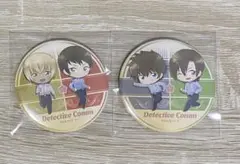 名探偵コナン　デフォルメ　缶バッジ　2 点セット