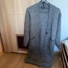 ユニクロ　ツイードニットコート