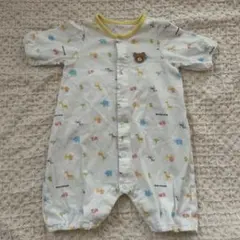ミキハウス 動物柄ロンパース 50-60
