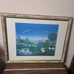 渡辺あきお 版画 心ときめく ダイヤモンドスクリーニング 星空 額装