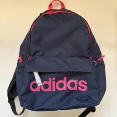 【ほぼ新品】adidas スポーツバッグ　ネイビー×ピンク#アディダス#リュック