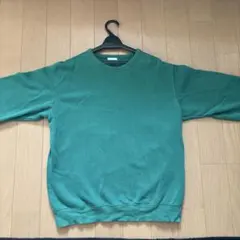 緑色 Mサイズ クルーネック トレーナー
