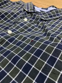 激レア　Tommy Hilfiger チェック柄シャツ XL BD ネービー