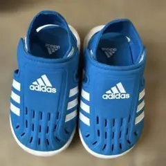 adidas 青 サンダル 13センチ