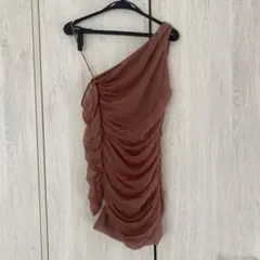 ZARA ワンショルダーワンピース