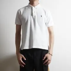 80s POLO by RalphLauren 半袖ポロシャツ ホワイト/AZ1