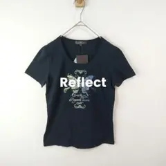 【新品】ワールド リフレクト 伸縮性コットン Tシャツ M　蝶々　９