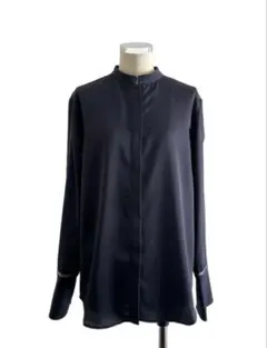 ネイビー 長袖シャツ S