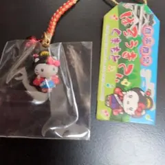 熊本限定　おてもやんバージョン ハローキティ ストラップ 2006年製