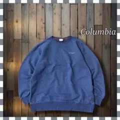 Columbia コロンビア 無地 刺繍ロゴ スウェット トレーナーXL