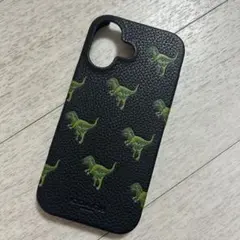 ほぼ未使用品 iPhone17 COACH 背面ケース レキシー
