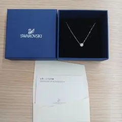 スワロフスキー ネックレスAttract Round 一粒　正規品　極美品